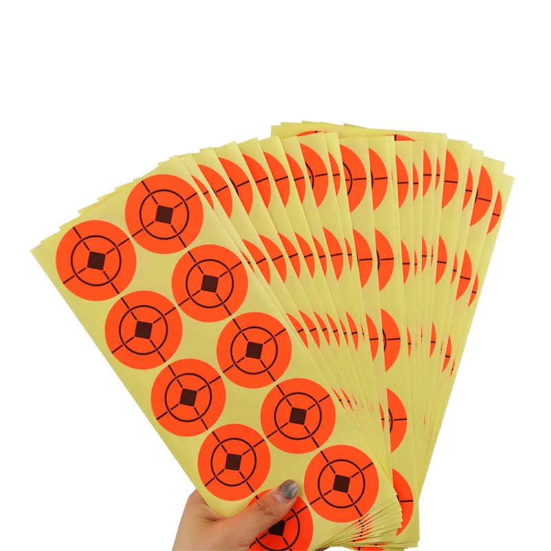 Papel objetivo de tiro con arco y flecha, pasta de pegamento de tiro de alta precisión, pistola de Rifle de entrenamiento de caza, 10/25 Uds. - imagen 4