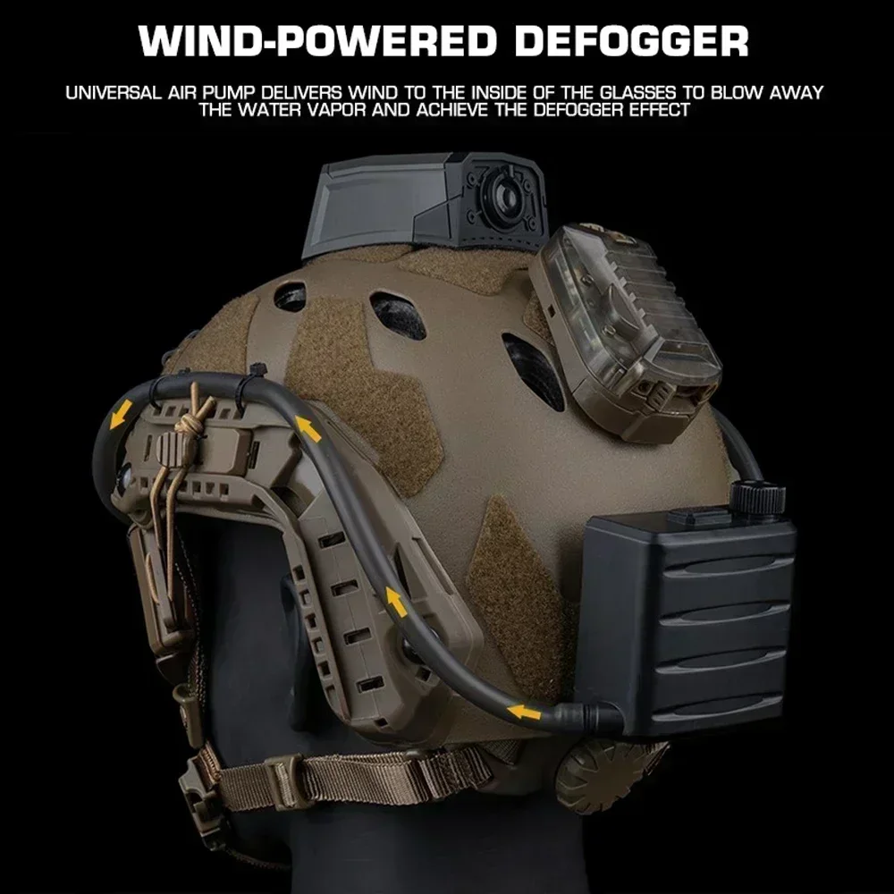 Gafas tácticas antivaho con ventilador para Airsoft y montañismo - imagen 2