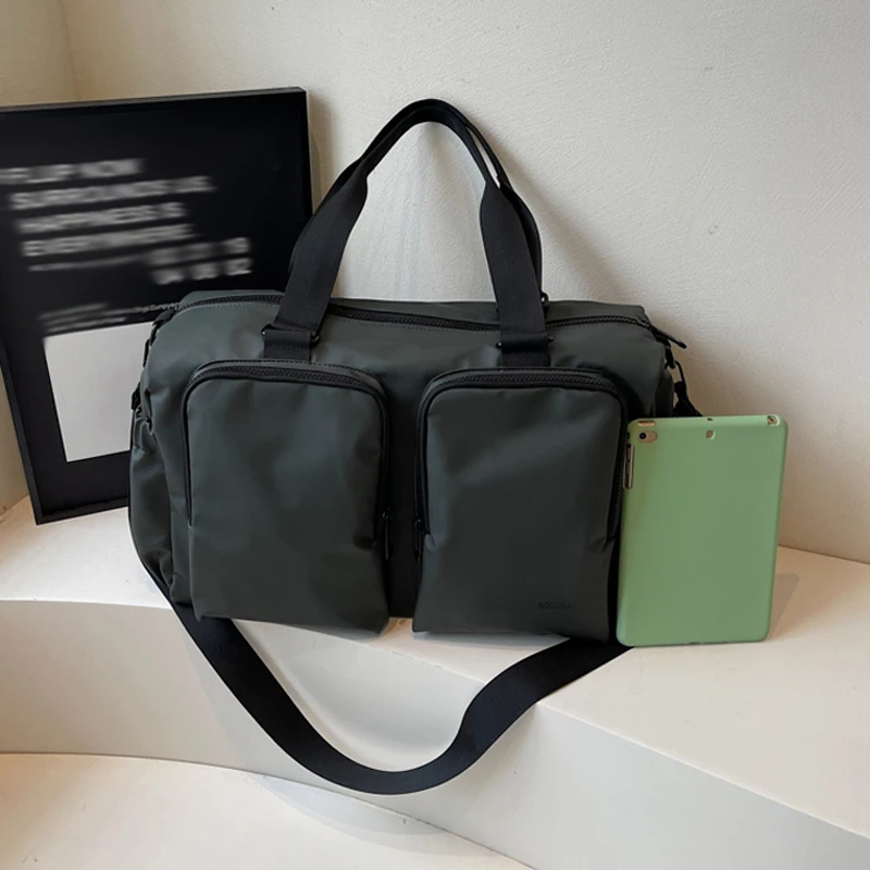 Bolsa de gimnasio para deportes al aire libre, bolso de equipaje de viaje para acampar, viaje de negocios, senderismo, bolsa de mano, almacenamiento universitario, bolsos de hombro - imagen 4