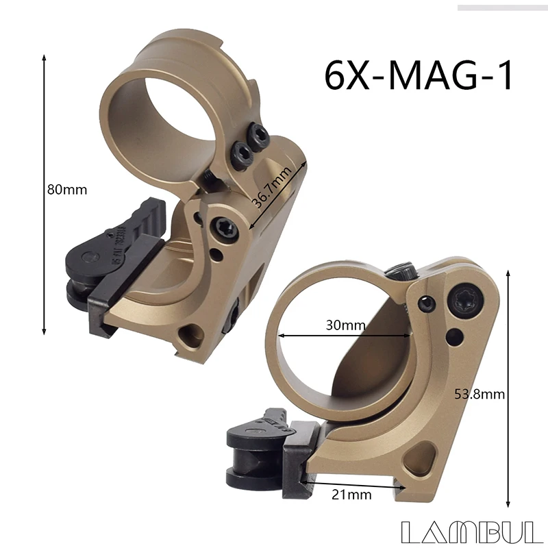 Soporte vertical táctico de 2,91 "UNTY, palanca de montaje Hydra rápida, soportes de altura óptica, alcance elevador T01 T02, mira de punto rojo PEQ15 - imagen 4