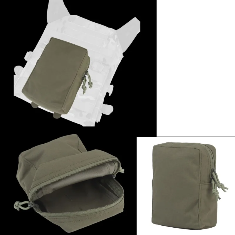 Bolsa GP liviana para acampar al aire libre, montaje Mollle ampliamente aplicable, con orificios de drenaje