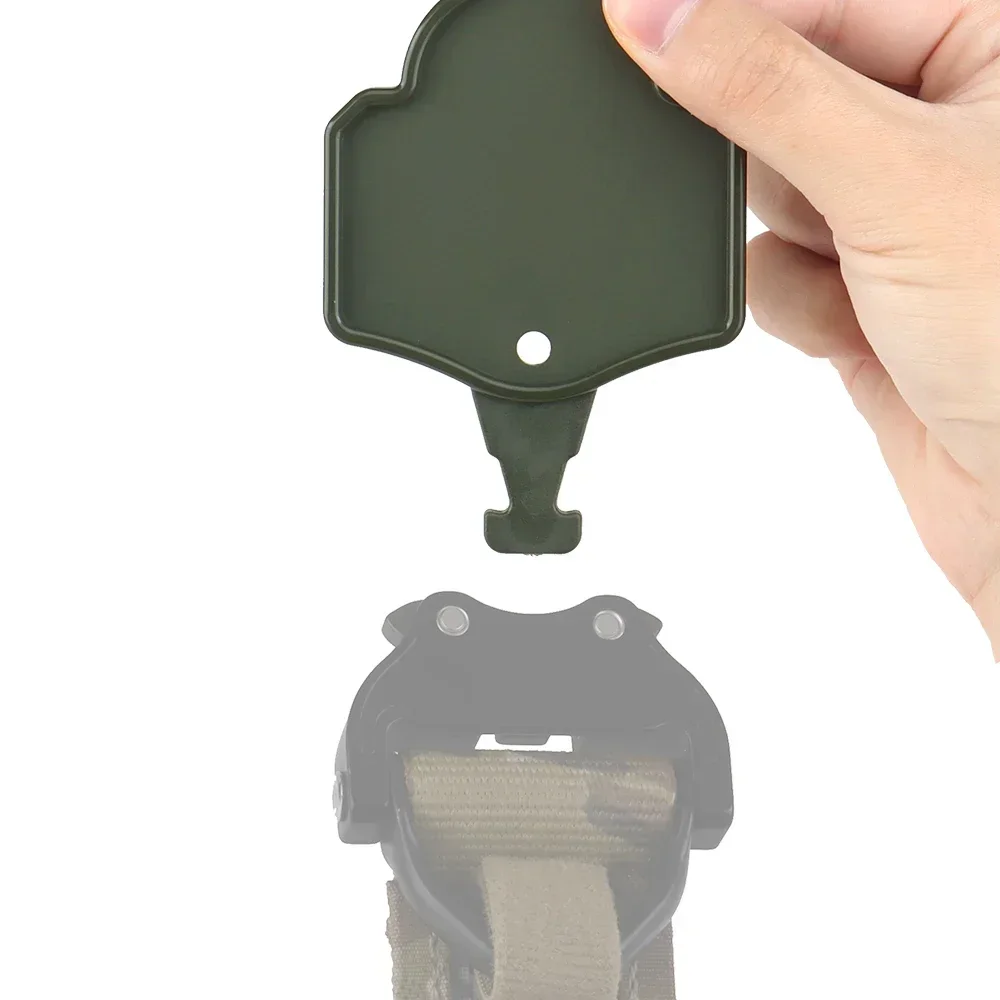 Colgador de cinturón táctico para hebilla Cobra, accesorios de almacenamiento para cinturón Airsoft, gancho para colgar, nailon de acceso rápido - imagen 5