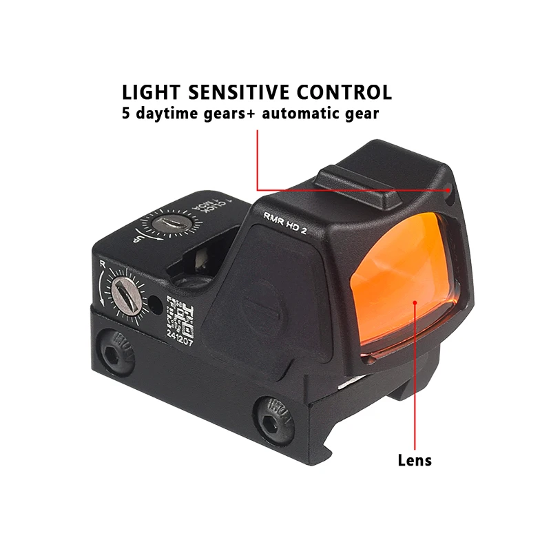 RMR-HD MI-AKSM MI AK Montaje de alcance lateral para 11/20mm Picatinny Rail Vista óptica RMR-HD Red Green Dot Vista GEISSELE AR15 AK Montaje de alcance Vista óptica Montaje RMR Anillos de disparo deslizados Riflescope - imagen 2