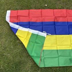 Bandera del cielo bandera de mauricio 90x150cm 3x5 pies pancarta colgante de poliéster bandera de mauricio para decoración del hogar interior y exterior