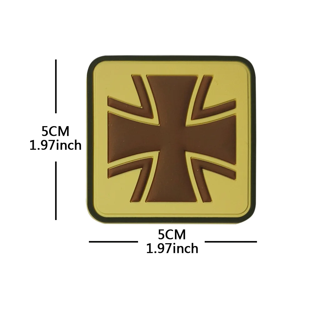 Parche cruzado de PVC, insignia de brazo personalizada, nombre, mochila y parches de ropa, ejercicio al aire libre - imagen 3