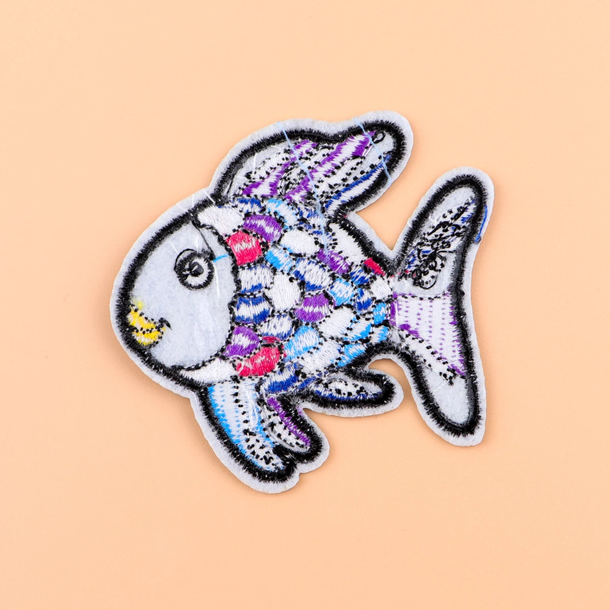 Parche colorido para planchar con forma de pez, parche para ropa, parche bordado crepuscular, accesorios de ropa, pegatinas de costura - imagen 5