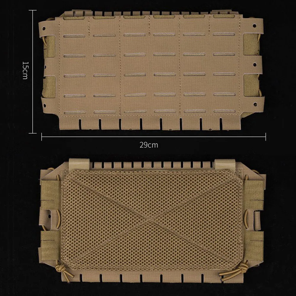 Bolsa táctica Triple para revistas, chaleco de caza multiusos, aparejo para el pecho, Panel frontal, liberación rápida, Molle AR M4, Airsoft Mag Bag Gear - imagen 3