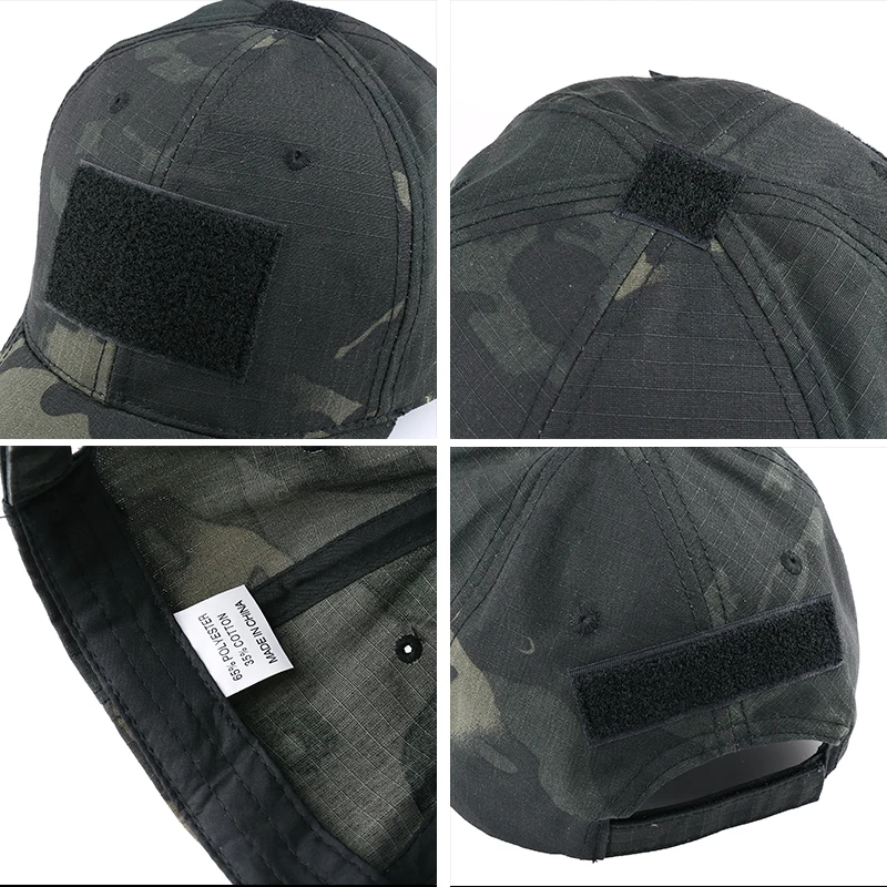 Gorras de béisbol de camuflaje, sombrero de camionero táctico, combate, Paintball, caza, pesca, Camping, ajustable, Snapback de verano, sombreros para el sol para hombres - imagen 5
