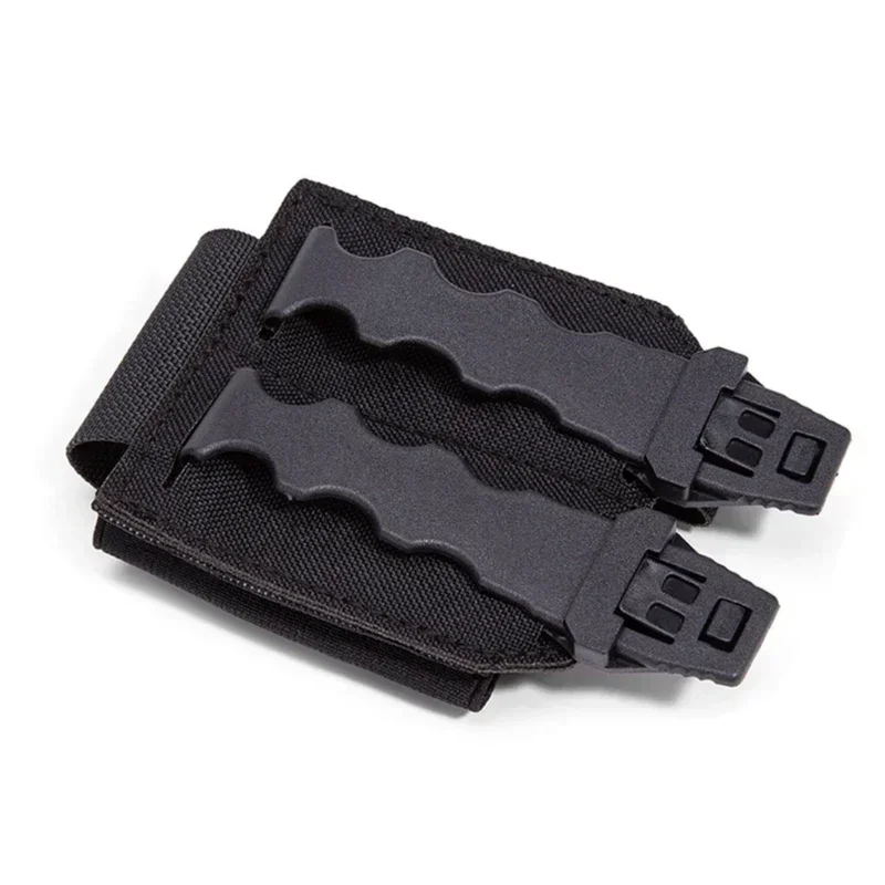 Práctica bolsa para esposas, riñonera de nailon, funda para puños con cinturón MOLLE, funda para cinturón de servicio, chaleco, soporte para esposas para caza al aire libre - imagen 4