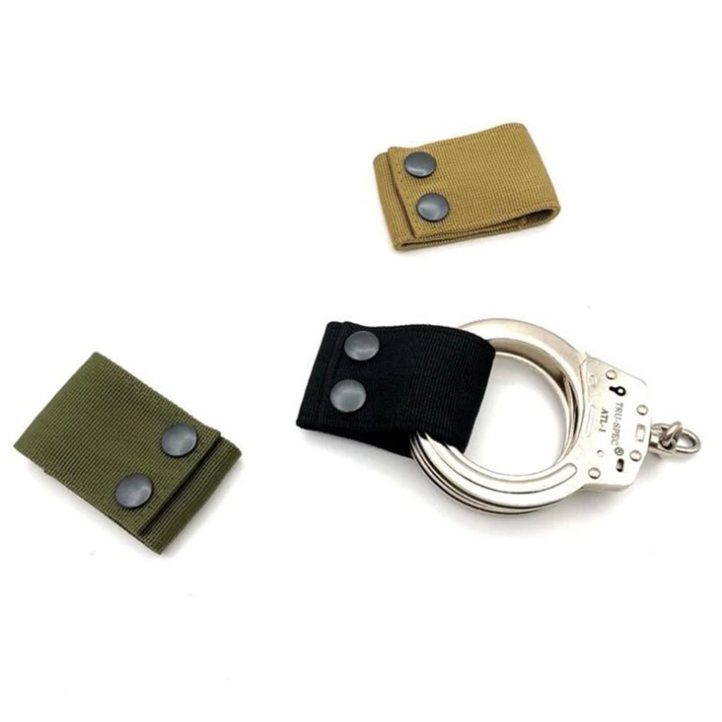 ​ ​ Soporte táctico para correa de esposas de liberación rápida, accesorio de cinturón Universal para esposas estándar, sistema de montaje de transporte seguro ​ - imagen 4