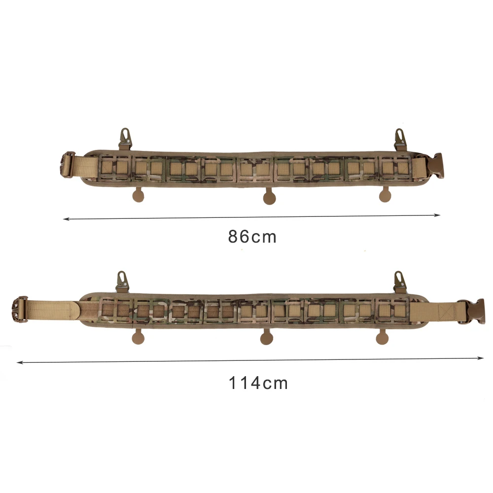 Cinturón de combate táctico para hombres, fajas ajustables de liberación rápida del ejército, cinturón de cintura de nailon 1000D, accesorios de caza Airsoft - imagen 3