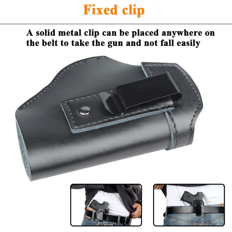 Pistolera táctica de combate para Glock Sig Sauer S & W M & P, funda de cintura, cuero duradero, CS, tiro, caza - imagen 4