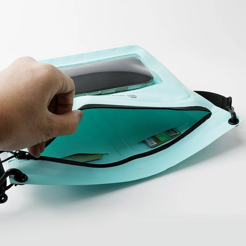 Bolsa de natación impermeable para buceo a la deriva, bolso de hombro tipo bandolera para Rafting al aire libre, bolsa deportiva para surf, paquete de teléfono móvil subacuático - imagen 5