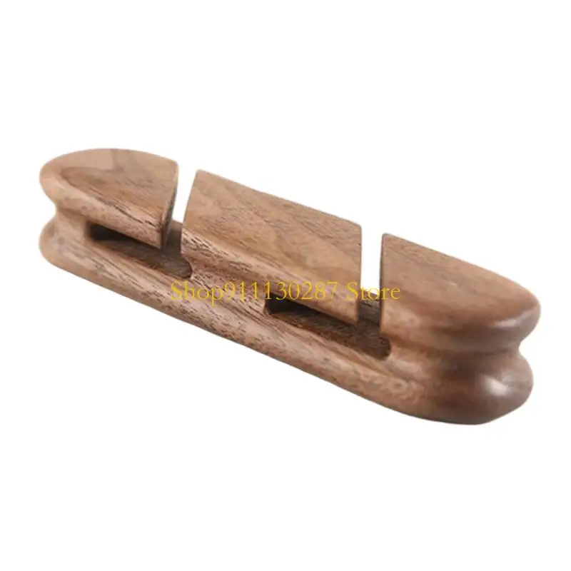 J1HC-organizadores adhesivos madera para cables escritorio, Clips para cables con ranuras múltiples para escritorio, - imagen 5