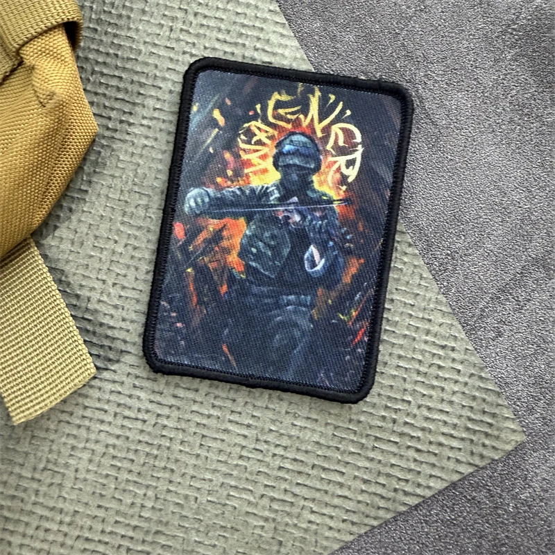 Insignia de moral de soldado táctico, parche impreso, brazalete, equipo de gancho y bucle, mochila para exteriores, accesorios para sombrero, pegatinas - imagen 3