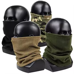 Máscara táctica de cuello de lana Polar para senderismo al aire libre, montañismo, protección contra el frío y el cuello para otoño e invierno