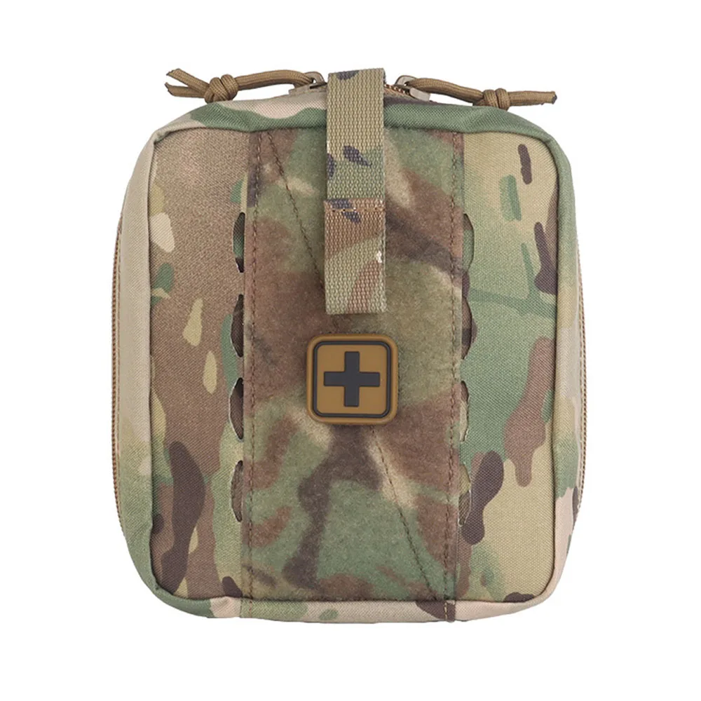 Bolsa táctica MED interior con placa de almacenamiento sistema MOLLE de despliegue rápido caza al aire libre Camping senderismo bolsa médica para traumatismos - imagen 3