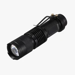 Linterna táctica mini LED de mano con 3 modos para acampar excursiones