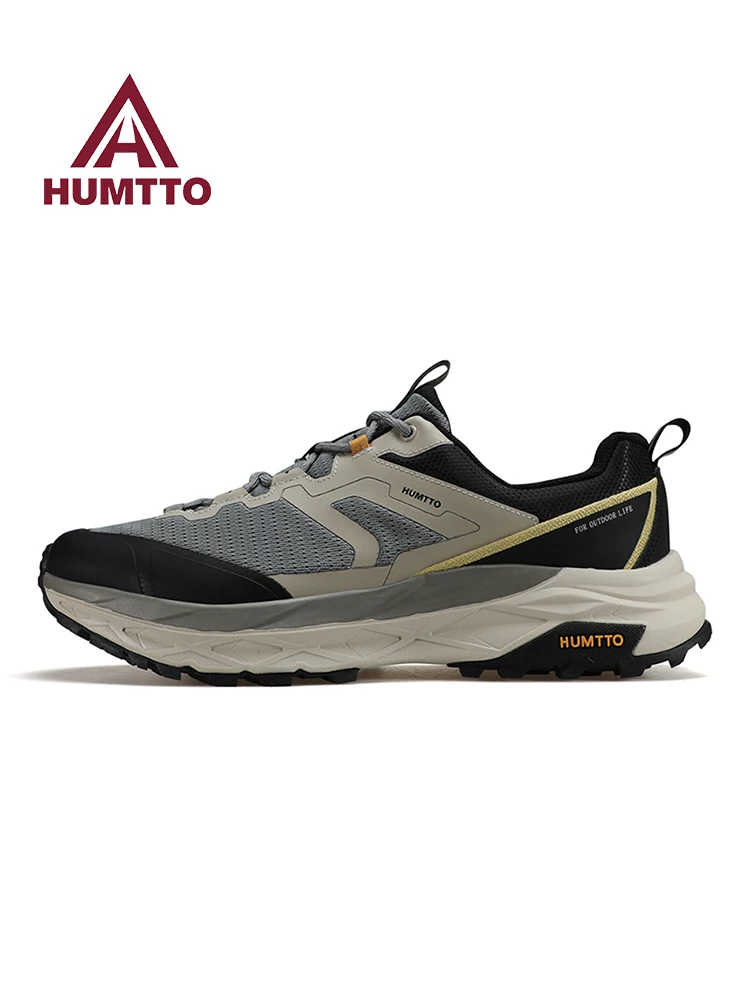 HUMTTO 2025 zapatos de senderismo para hombre, zapatillas todoterreno ligeras antideslizantes para exteriores, zapatos deportivos para trekking, zapatos informales para escalar el tobillo - imagen 2