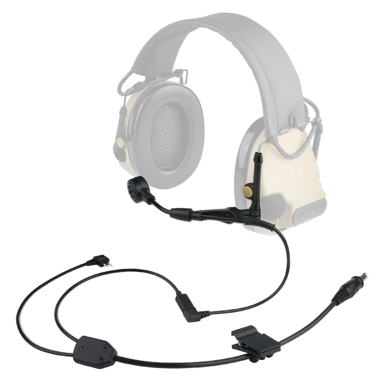 Táctico WC001 U94 PPT push to talk Cable de auriculares de comunicación para auriculares C3 versión inalámbrica interfaz 7,0 accesorios airsoft - imagen 3