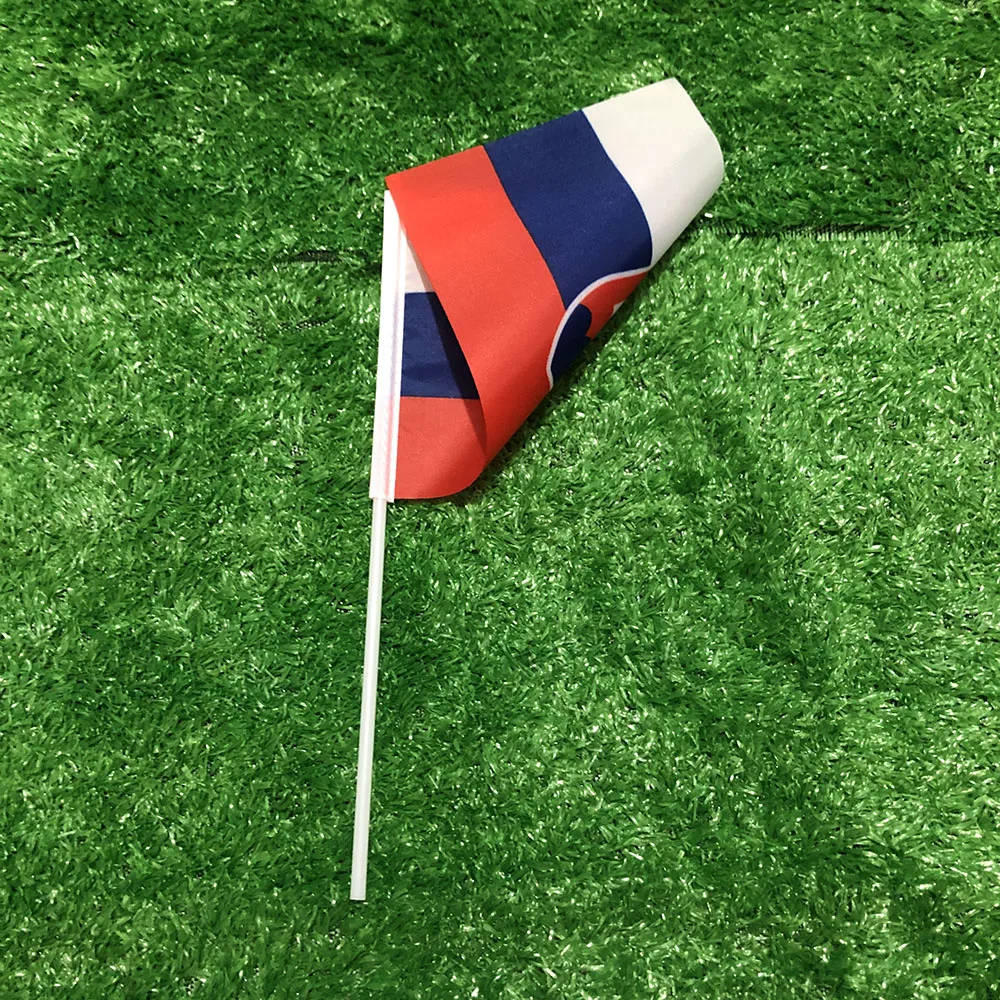 Bandera Eslovaquia 14x21 cm poliéster doble cara exterior - imagen 5