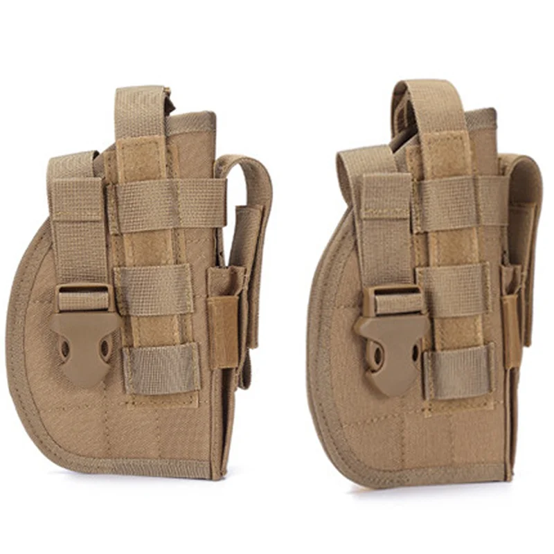 Pistolera táctica Molle para pistola, Airsoft, pistola de tiro, revólver, caza, Magzine, compacta, militar, para Glock 17 19 - imagen 3