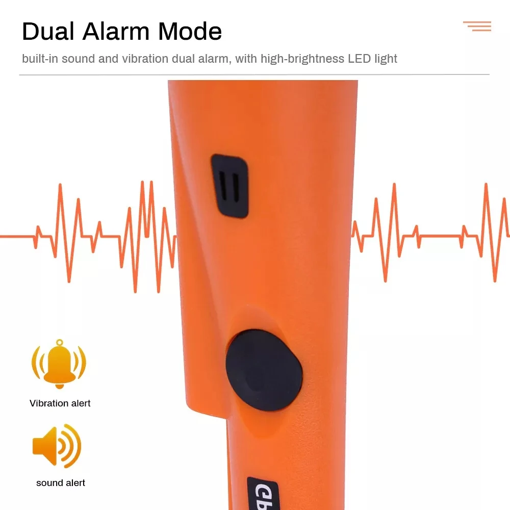 Detector de Metales portátil, puntero GP, localización para búsqueda de tesoros, detección de varilla de posicionamiento impermeable con pulsera, luces LED - imagen 2
