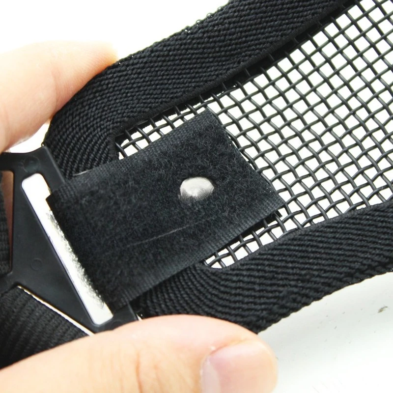 Máscara SCOUT V1 se adapta al casco rápido, máscara de ciclismo de media cara transpirable, acero bajo en carbono para protección, máscara táctica de Paintball - imagen 2