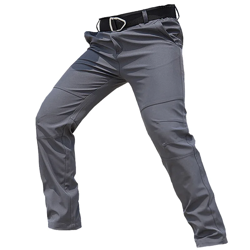 Pantalones tácticos informales para hombre, Pantalón Cargo elástico impermeable, Color sólido, ropa de entrenamiento al aire libre para senderismo, Otoño, nuevo - imagen 2