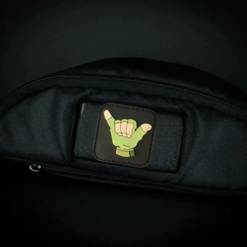 Parche de PVC Chevron de gesto "666", chaleco táctico, insignia de moral con gancho y bucle, pegatinas decorativas para mochila, parches para brazalete para ropa - imagen 5