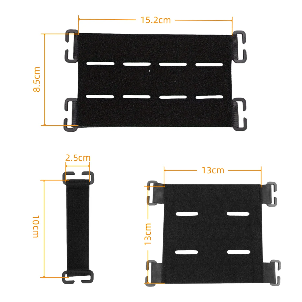 Parches tácticos Molles de nailon, tablero de parches, soporte de pantalla de Panel para mochila, caza, Mini parches, tira de tablero - imagen 2
