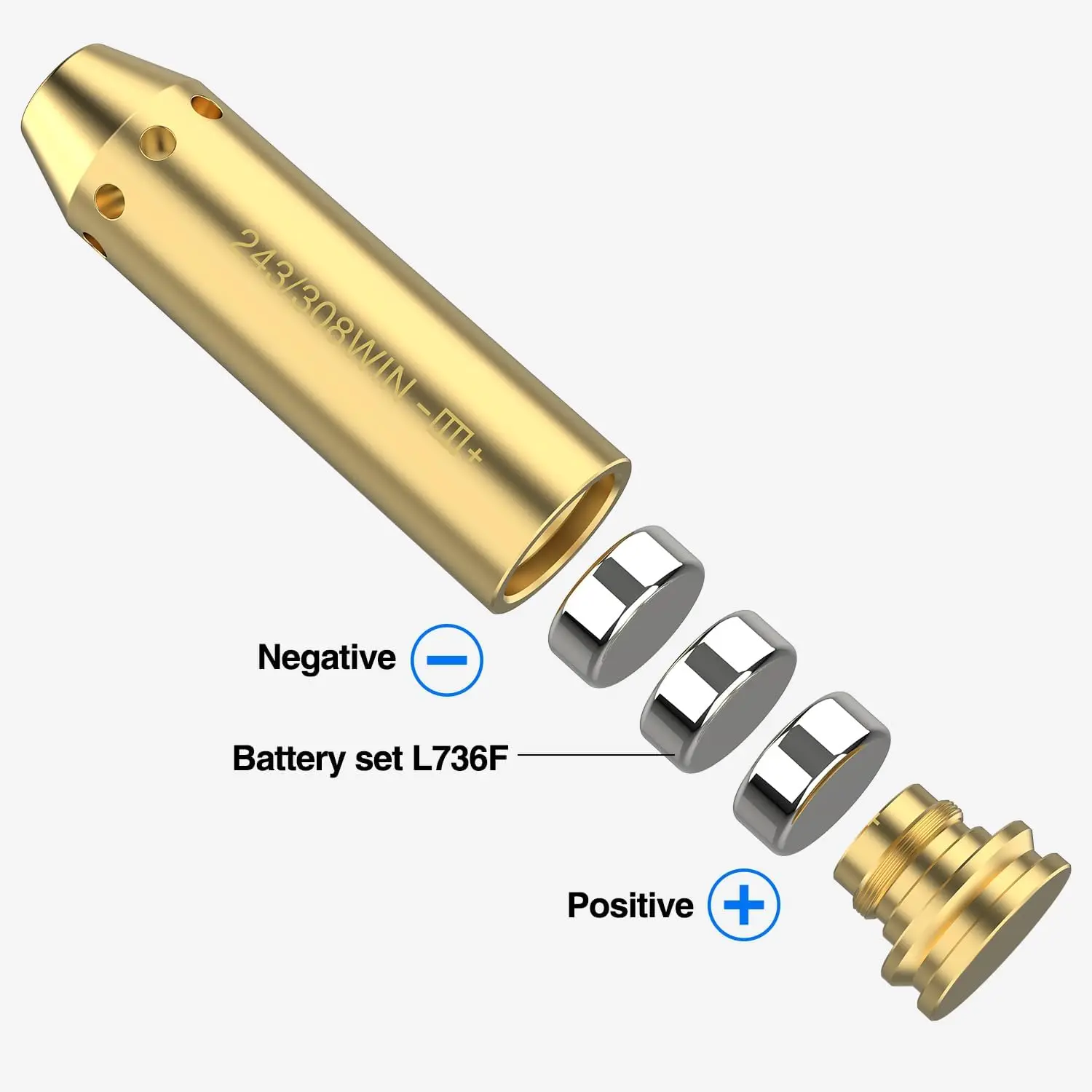 Mira láser táctica. 243/.308WIN CAL3006, mira láser de punto rojo para pistola, Rifle, accesorios para pistola - imagen 2
