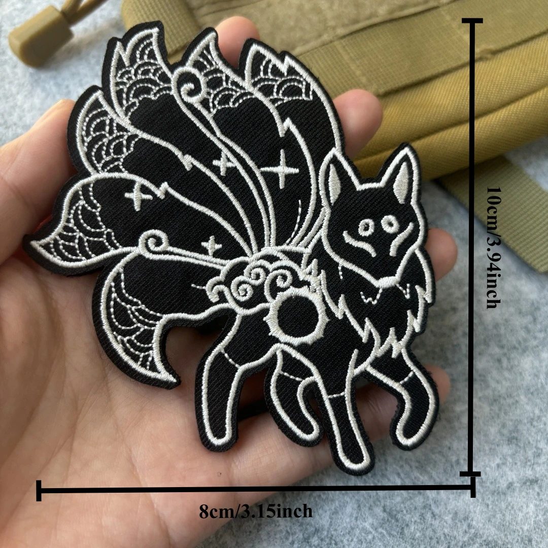 Parche bordado del equipo SECRET SQUIRREL, parche táctico con gancho y bucle de calavera, brazalete del ejército de zorro, insignia de moral militar, pegatinas para mochila - imagen 5