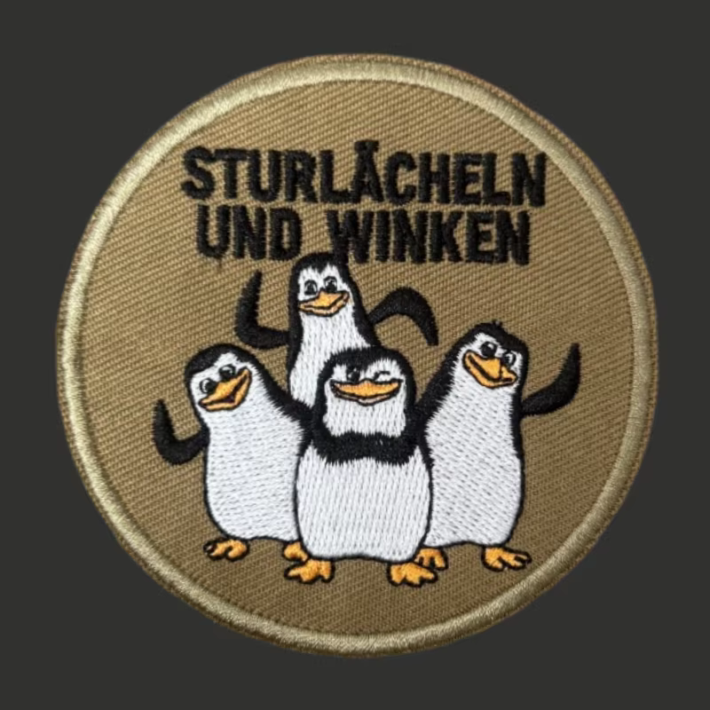 Parche táctico moral bordado pingüino gancho y bucle - imagen 2