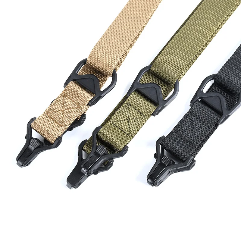 Rifles de pistola tácticos de 2 puntos, cabestrillo multimisión MS3/MS4, correa de hombro multifunción ajustable, cuerda de seguridad para cámara de pistola Airsoft - imagen 4