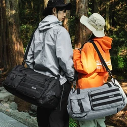 Bolsa deportiva táctica en lona para gimnasio y viaje al aire libre