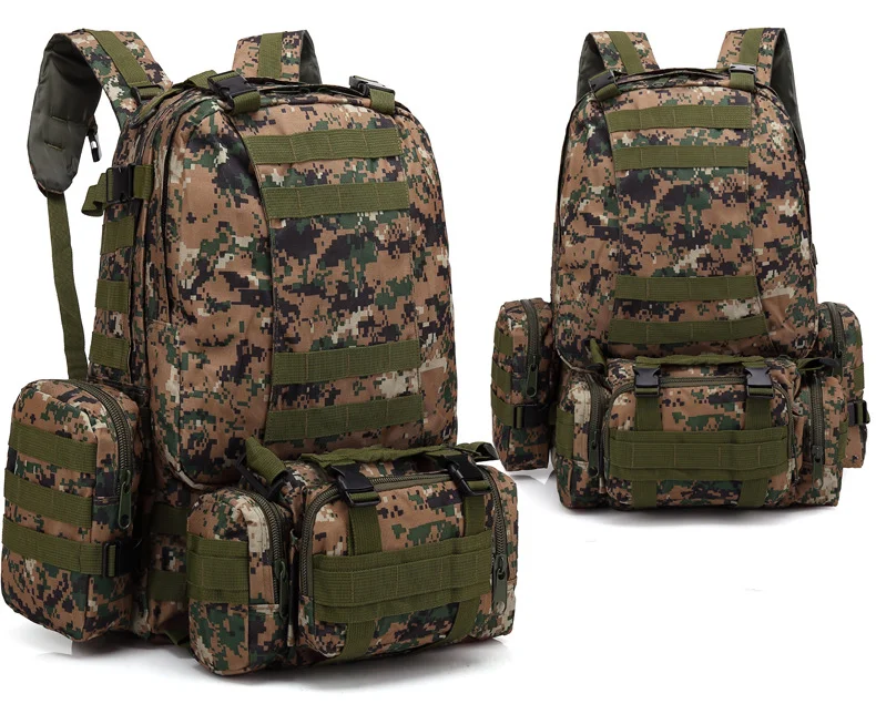 Mochila táctica desmontable de gran capacidad, mochila táctica de camuflaje para montañismo y senderismo - imagen 2