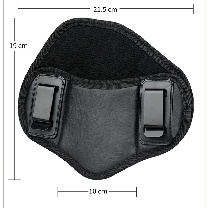 ERQYGRA-funda de cuero táctica Universal, bolsas de caza Molle, accesorios para sistema, riñonera, Clip de Metal oculto, IWB Glock G17 - imagen 4