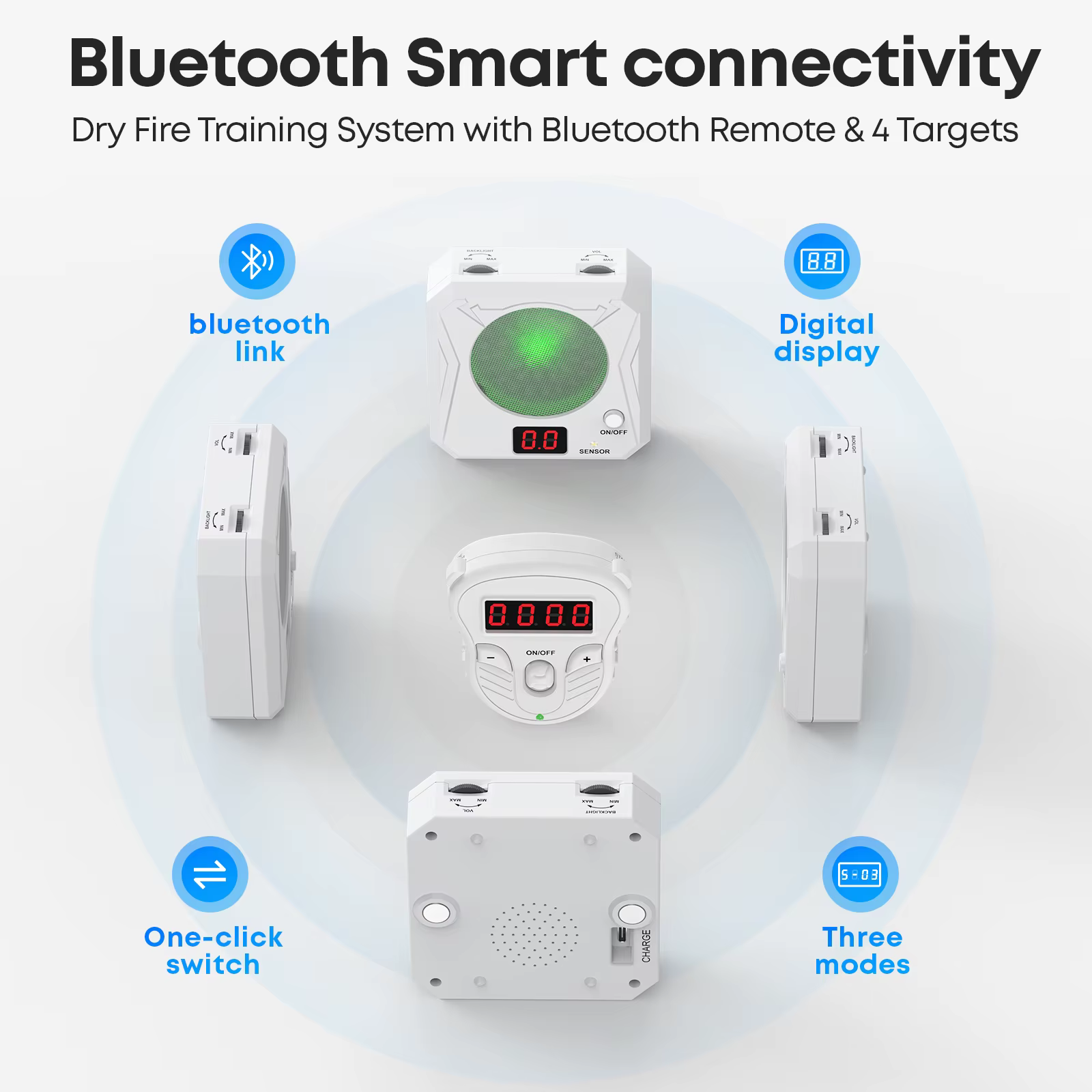 Entrenamiento láser Bluetooth con objetivos portátiles y mando - imagen 4