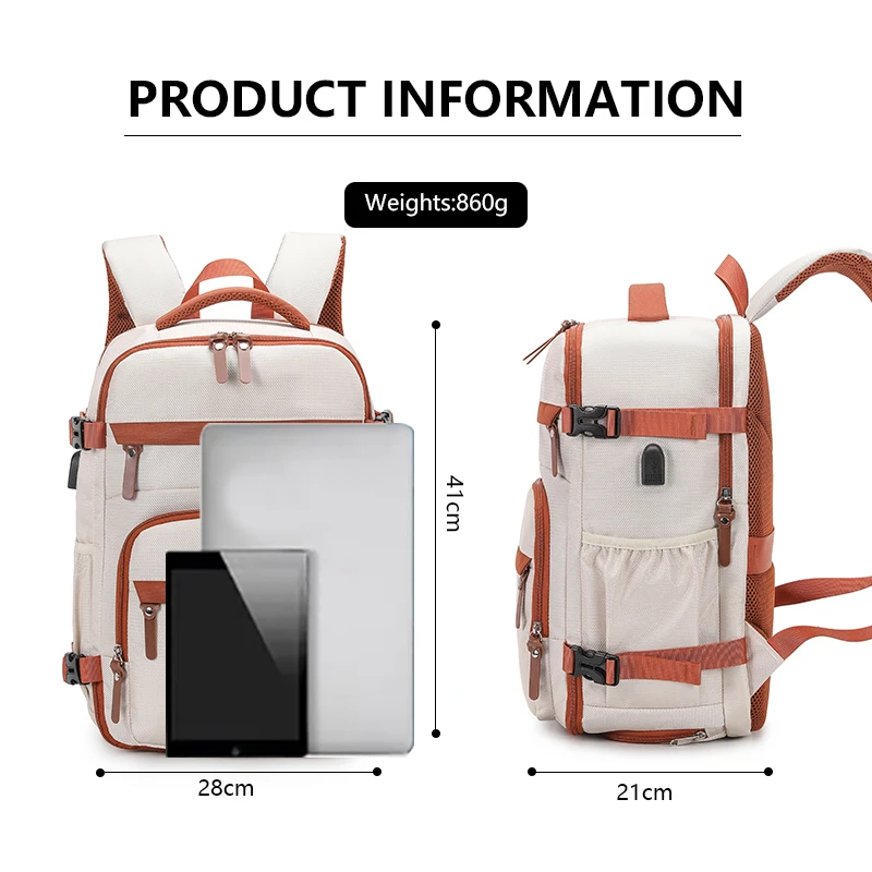 Mochila deportiva USB para gimnasio y Fitness, mochila ligera para viajes de negocios con paquete de zapatos, equipaje para exteriores, mochila para escalar y senderismo - imagen 2