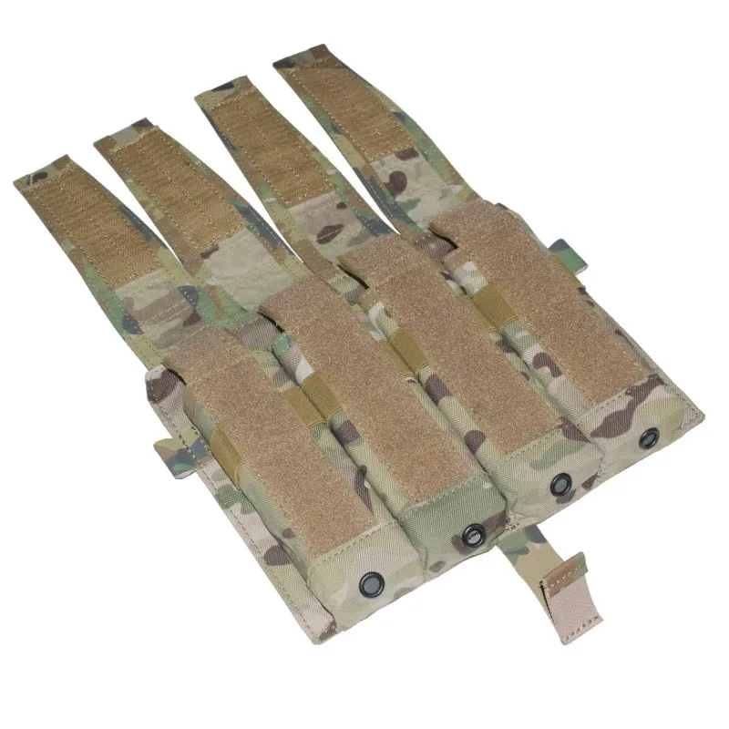 Chaleco táctico DRAGON EDGE Airsoft MP7 con solapa Mag, bolsa para Paintball, ejército, caza, Modular Molle, soporte para revistas - imagen 3