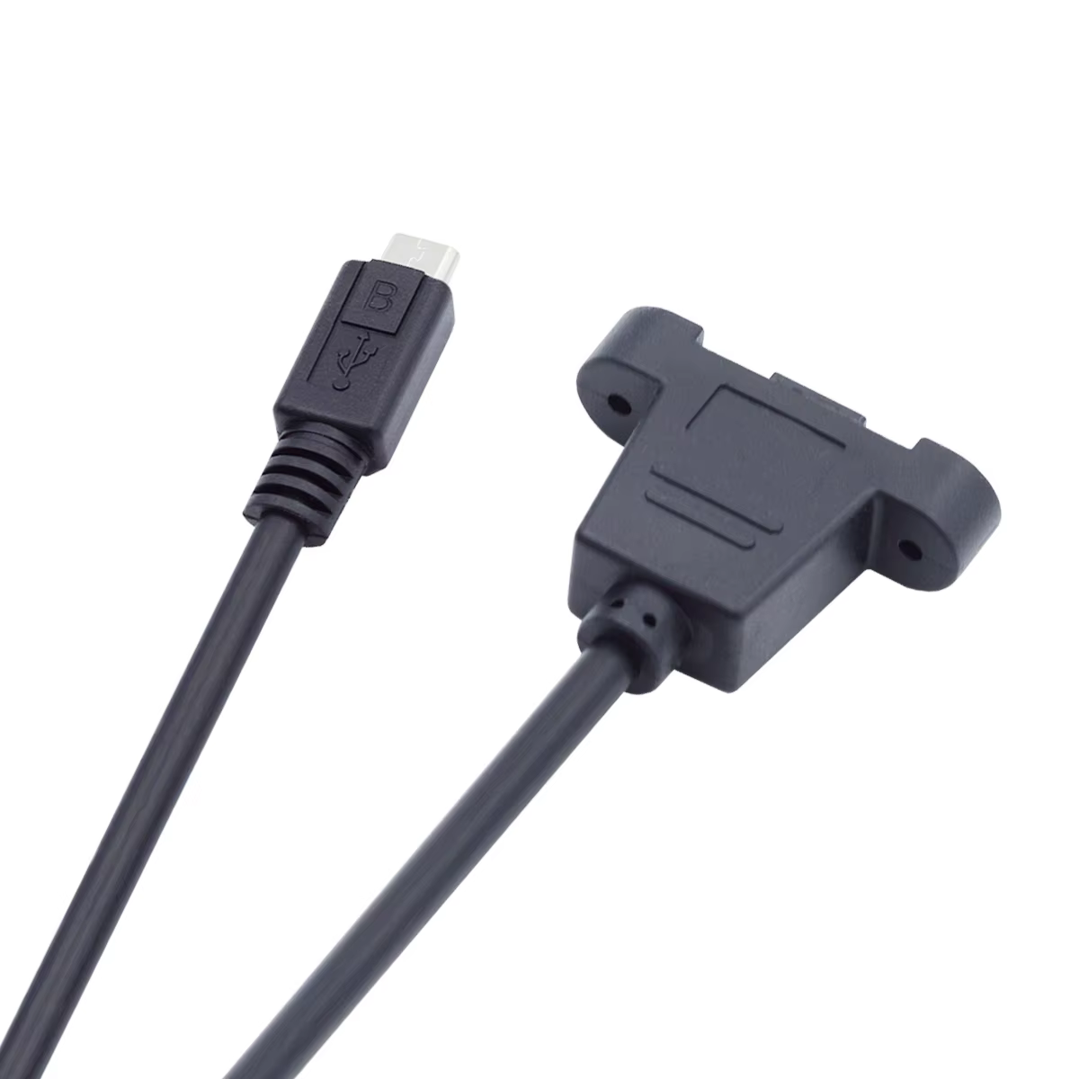 Chenyang-Cable Micro USB de 5 pines macho a hembra, Panel de extensión, tipo de montaje, 0,5 M/3,0 M con tornillos - imagen 3