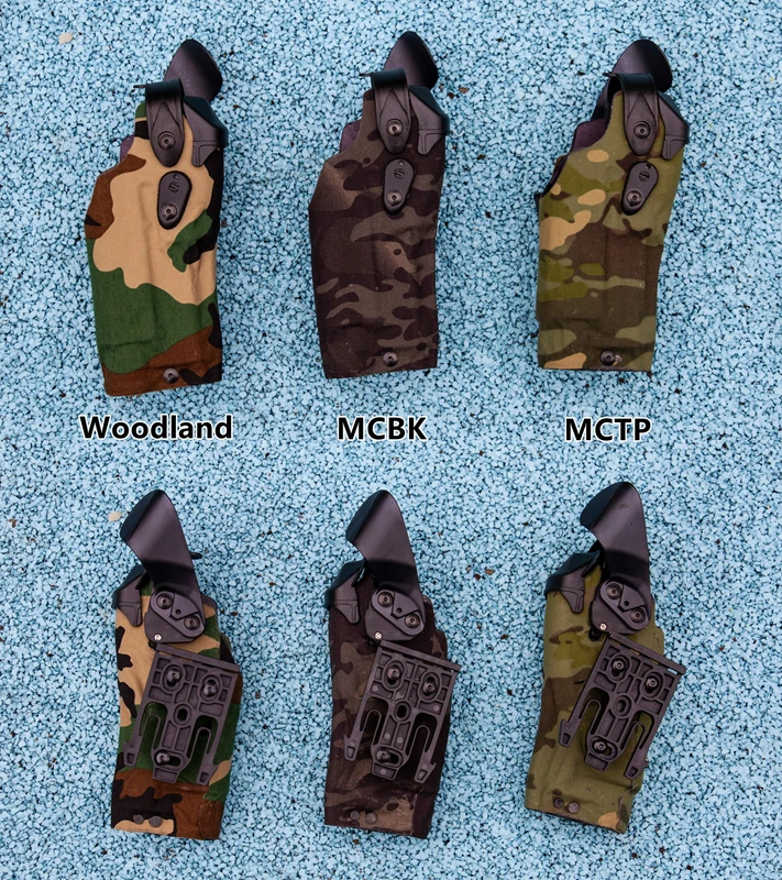 Vista de la funda táctica en camuflaje