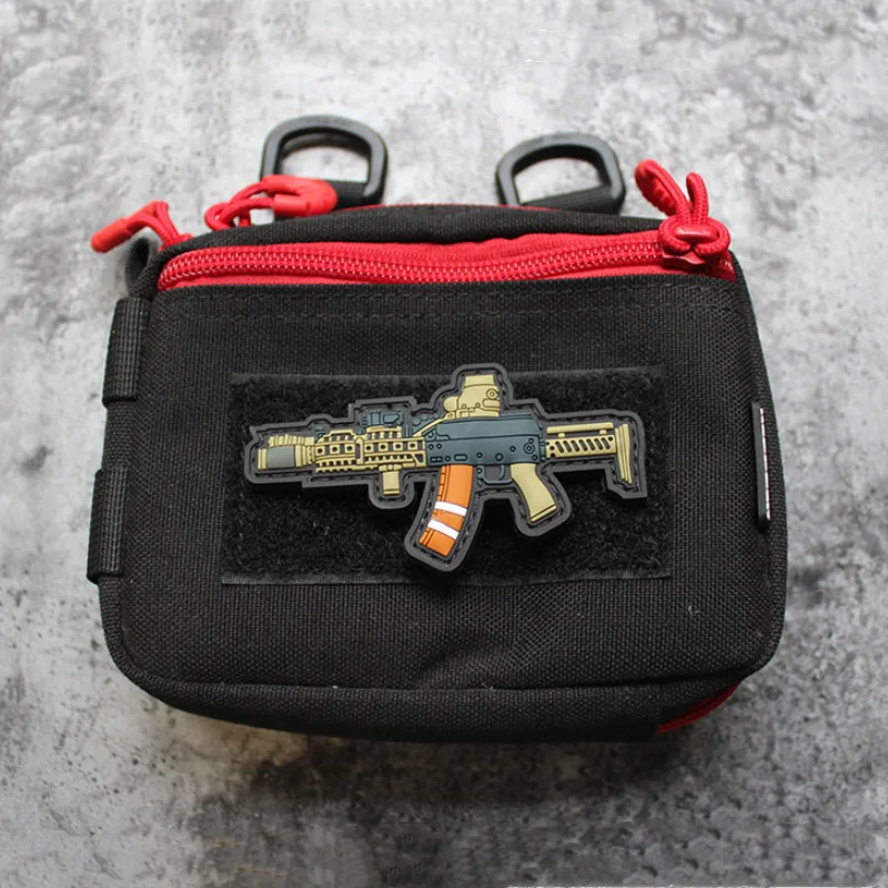 Zenitco AK105 versión Q brazos parches de PVC 3D silicona CQR batalla de mañana MA5D Halo insignias tácticas para decoración de bolsas de ropa - imagen 5