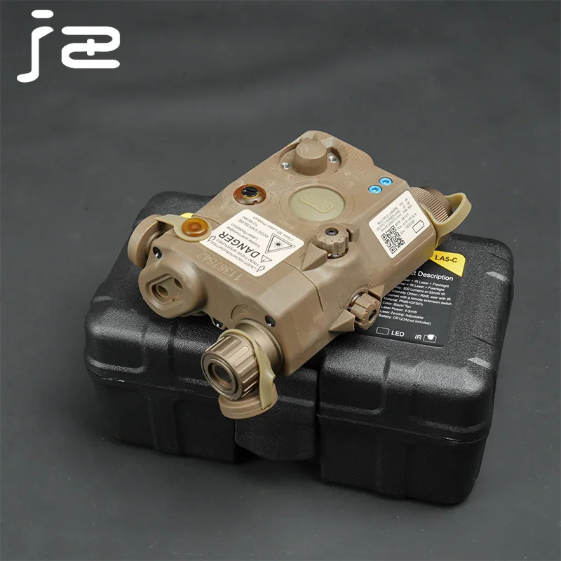 PEQ-15 táctico/LA5-C láser de punto verde/rojo visible IR linterna LED blanca adecuada para arma de caza al aire libre mira láser - imagen 4