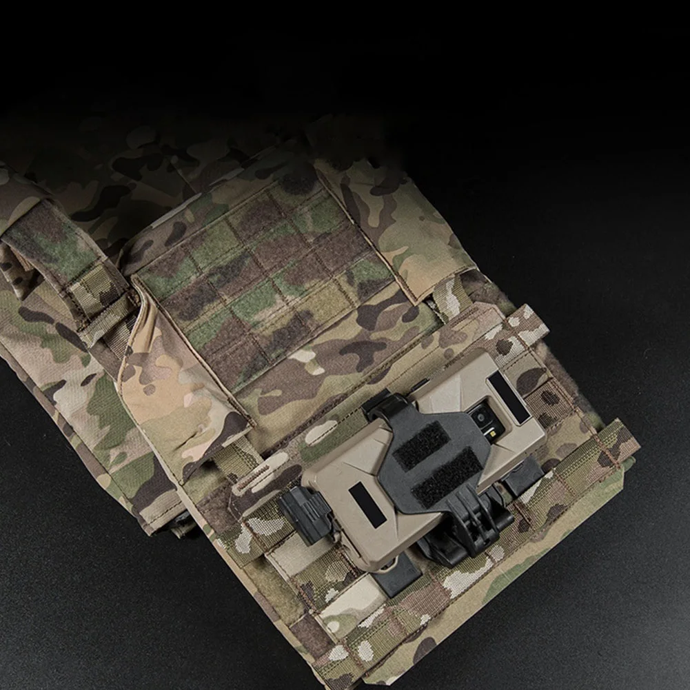 Placa táctica Molle de tórax con gancho y bucle, nailon 1000D desmontable para portador de placa táctica, accesorios para chaleco Airsoft - imagen 3
