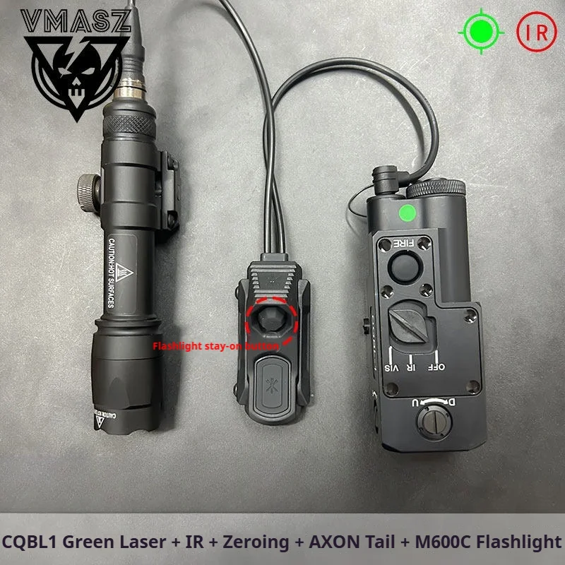 Elemento CQBL-1 puntero láser caja láser de Metal linterna táctica alta potencia IR caja de batería de cero ajustable - imagen 5