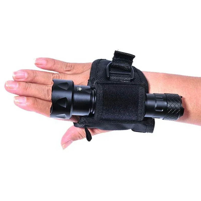 Soporte para linterna LED, soporte para linterna manos libres, soporte para brazo de mano, correa para muñeca, guante para buceo subacuático, buceo y ciclismo - imagen 5