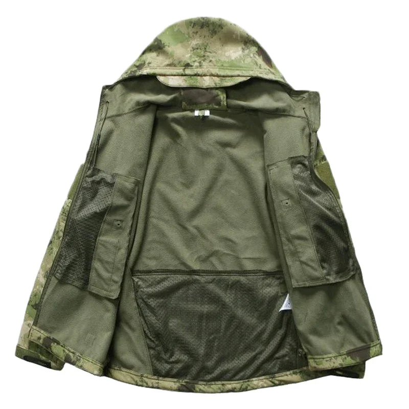 TAD Gear-Conjunto de chaqueta de camuflaje Softshell táctica para hombre, cortavientos para acampar, ropa de senderismo impermeable, chaqueta de lana para exteriores - imagen 5