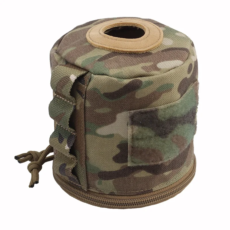 Bolsa de almacenamiento de rollo de papel al aire libre, estuche de pañuelos estilo Molle militar táctico, soporte de almacenamiento de papel higiénico para acampar y senderismo